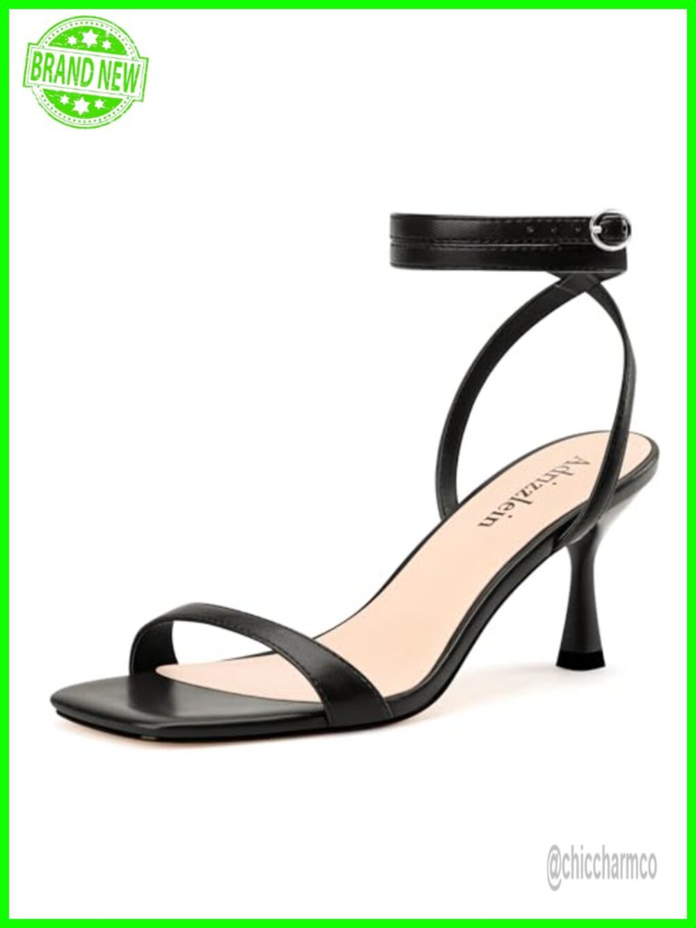 Faux Leather Strappy Kitten Heels Lace Up Open Toe Sandals Women